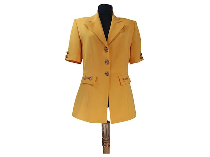 Autre Marque Jackets Yellow Polyester  ref.853196