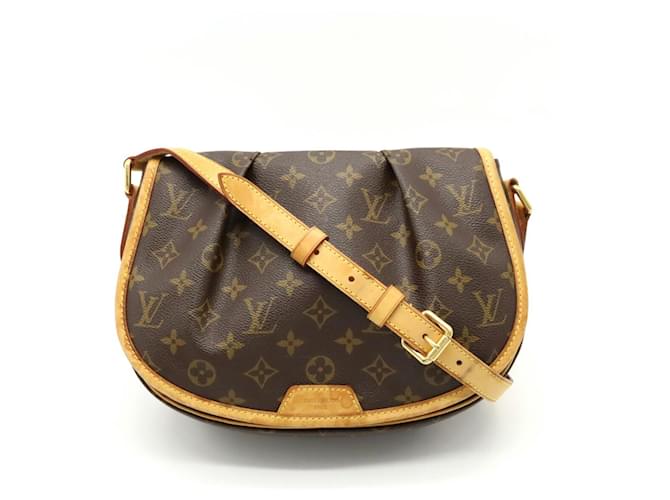Louis Vuitton Menilmontant Brown Cloth  ref.853366