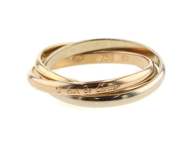 Cartier Trinity Ring Golden Metal  ref.853796