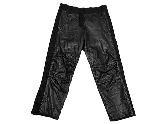 Isabel Marant Un pantalon, leggings Cuir Noir  ref.853799