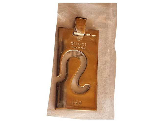 Gucci Zodiaco LEO en plata de ley 925 Negro Cuerda  ref.853816