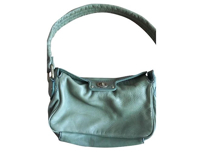 Marc by Marc Jacobs Clutch Tasche Leder Hellgrün