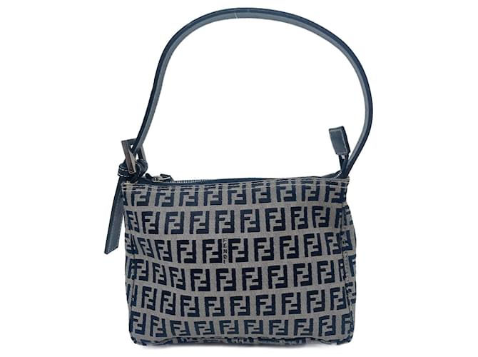 Blue Canvas Fendi Handbag Cloth  ref.853927