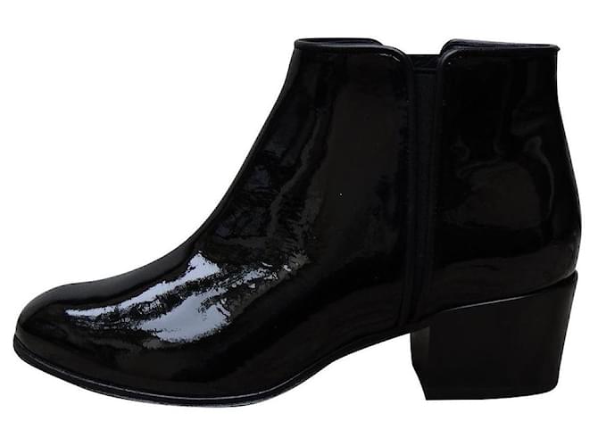 Giuseppe Zanotti Ankle Boots Black Patent leather  ref.853965