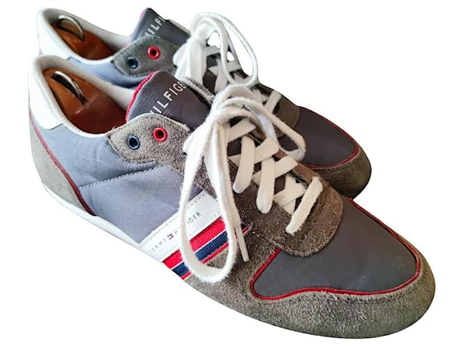 Tommy Hilfiger Sneakers Grey Deerskin  ref.853987