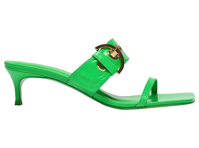 By Far Bettina Sandals in Green Leather  ref.854076