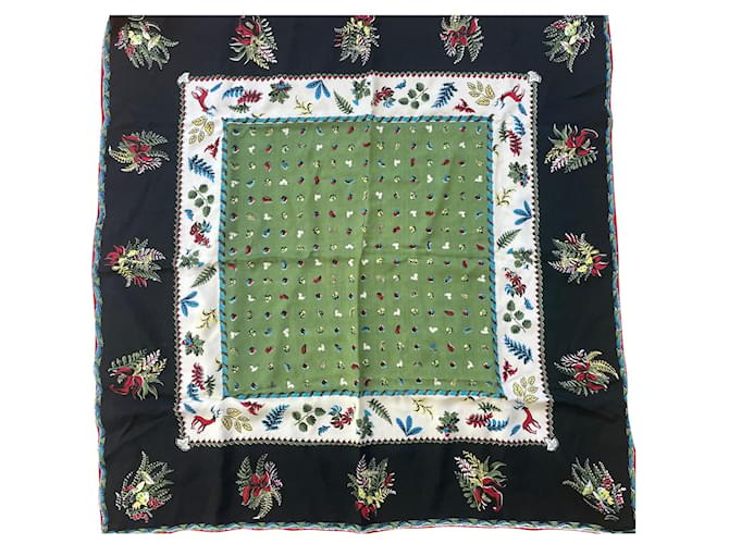 Hermès mazzo di foglie Multicolore Lana  ref.854093