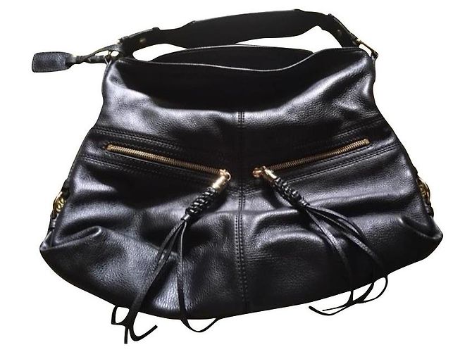 Borsa a mano Lancel in pelle nera Nero