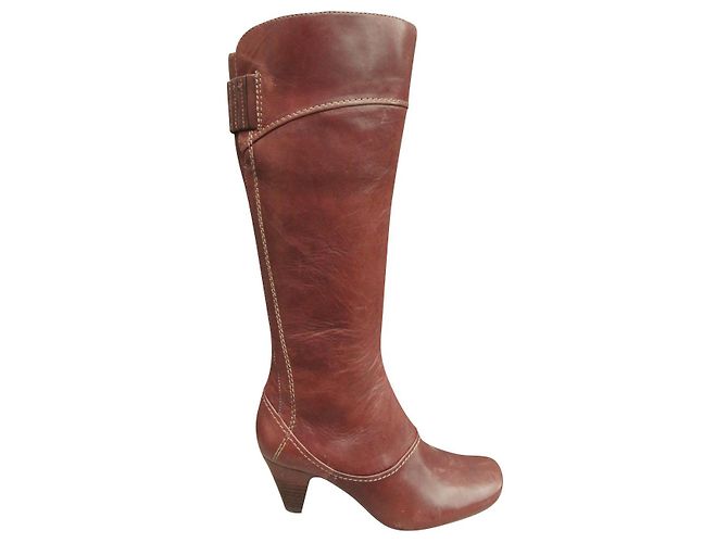 Botas Clarks X Mary de couro marrom