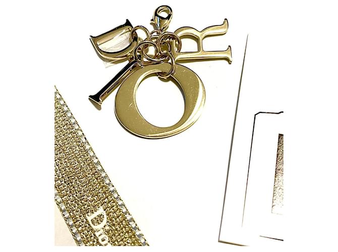Christian Dior Taschenanhänger von Dior Golden  ref.854235