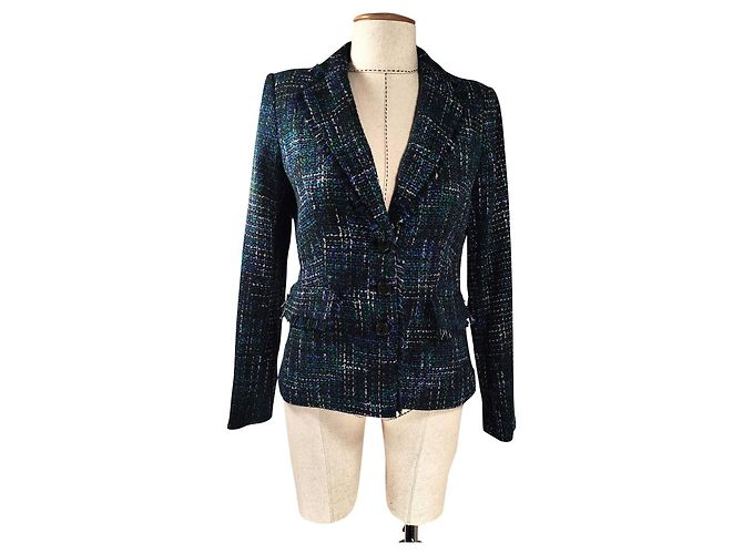 Chaqueta Karl Lagerfeld Verde Algodón Multicolor