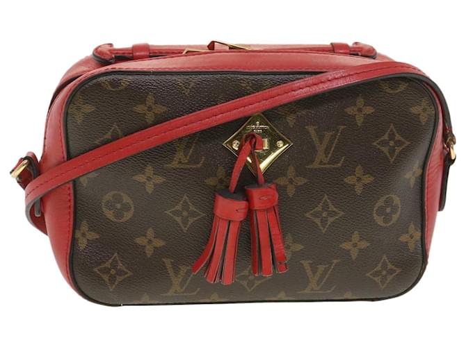 Louis Vuitton Monogram Saintonge Shoulder Bag Red M43556 LV Auth 38215