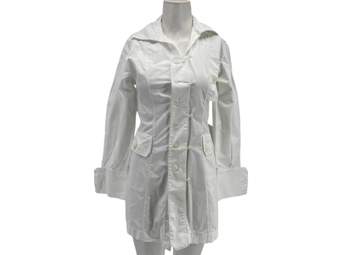 JACQUEMUS  Dresses T.fr 34 cotton White  ref.854433