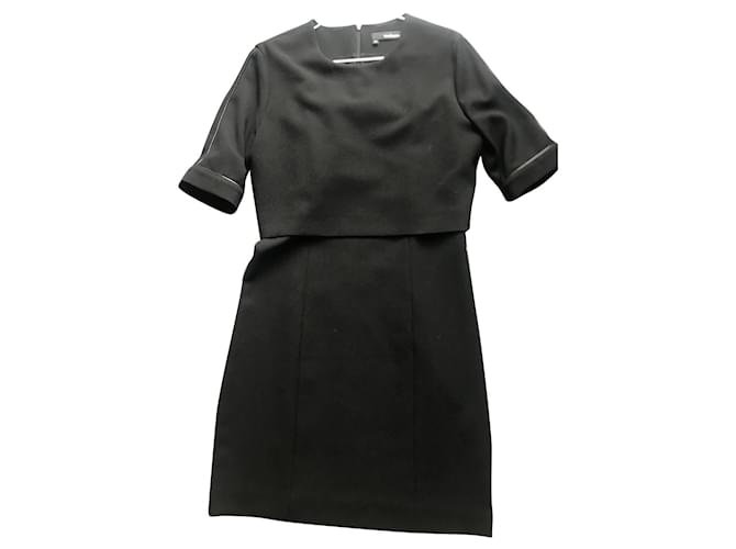 The Kooples Dresses Black Polyester Viscose Elastane  ref.854442