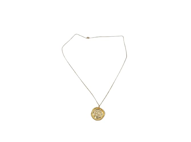 FENDI  Necklaces T.  gold plated Golden Gold-plated  ref.854459