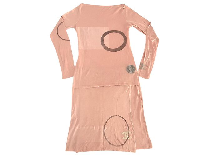 Chanel-Rock + Top-Set Pink Grau Bordeaux