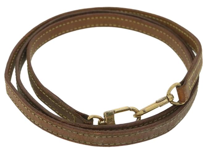 LOUIS VUITTON Shoulder Strap Leather 45.3"" Beige LV Auth 38125  ref.854654