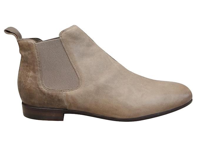 chelsea boots Sartore p 37 New condition Beige Leather  ref.854664