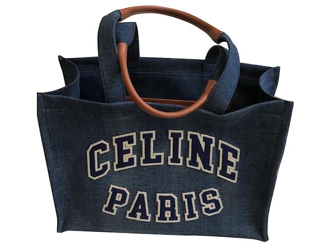 Céline bag model Thais new Navy blue Denim ref.854691 - Joli Closet