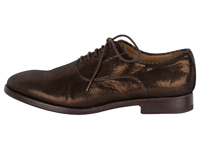 Chaussures à lacets métalliques Paul Smith Bronze