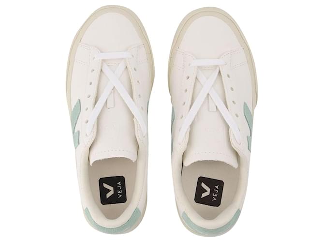 Sneakers Campo - Veja - Bianco/Matcha - Pelle Multicolore  ref.855208