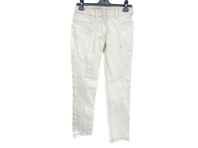 Jeans Paco Rabanne T.FR 38 Algodón Blanco