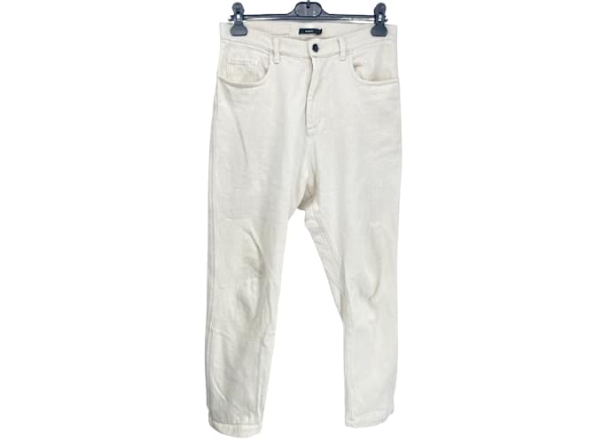 Autre Marque BASSIKE Pantalone T.Cotone S internazionale Bianco  ref.855233