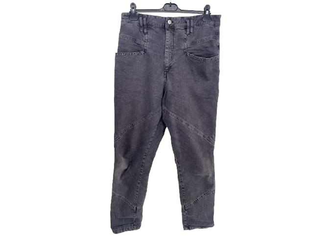 ISABEL MARANT  Trousers T.fr 30 cotton Grey  ref.855236