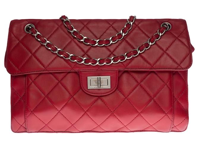 Bolsa de Chanel 2.55 en cuero rojo - 100096 Roja  ref.855312