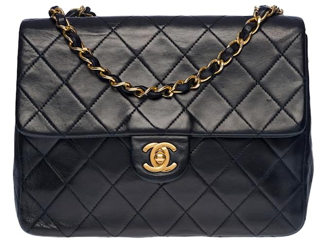 Sac Chanel Timeless/Classic in Navy Leather - 100389