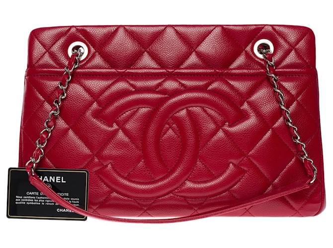 CHANEL Bag in Red Leather - 101058  ref.855413