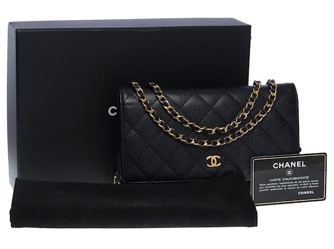 CHANEL Wallet on Chain Bags in Black Leather - 101054 ref.855414 - Joli  Closet
