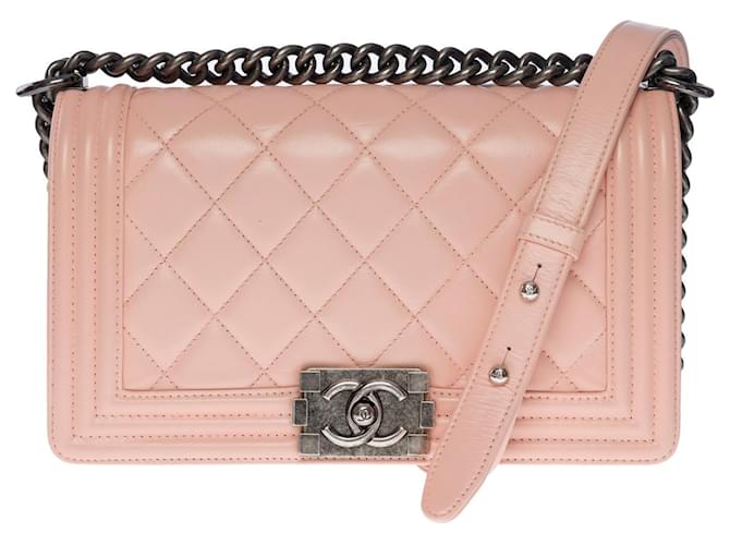 CHANEL Boy Bag in Pink Leather - 122259348  ref.855462