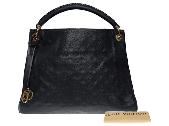 Louis Vuitton artsy handbag in midnight blue embossed leather101111 Navy  blue ref.855492 - Joli Closet