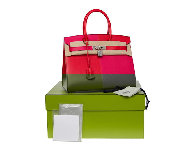 Hermès HERMES BIRKIN BAG 30 in red leather - 101051  ref.855510