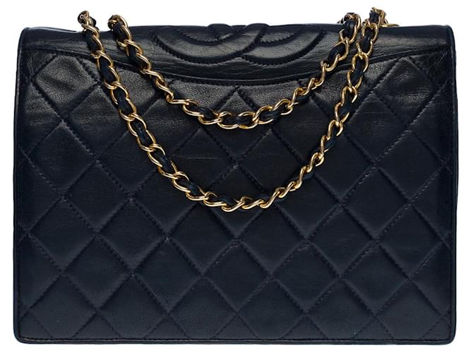 Timeless CHANEL Bag in Navy Leather - 100644 Navy blue  ref.855528