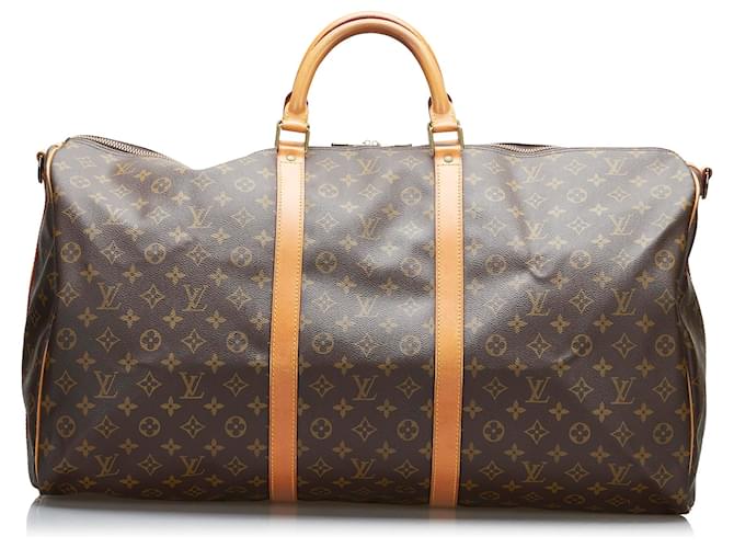Louis Vuitton Keepall Bandouliere 60 Monogram Canvas Duffel Bag on