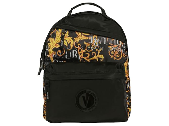 Versace Jeans Couture Versace Jeans Logo Printed Backpack Multiple colors Polyester  ref.856208