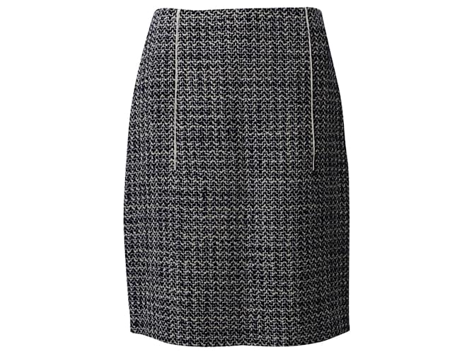Prada Pencil Skirt in Grey Wool  ref.856230