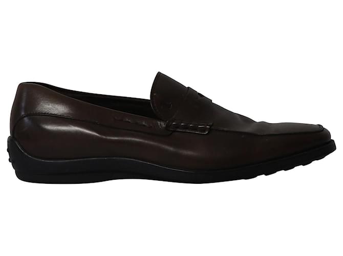 Tod's Penny Loafers in Brown Leather  ref.856240