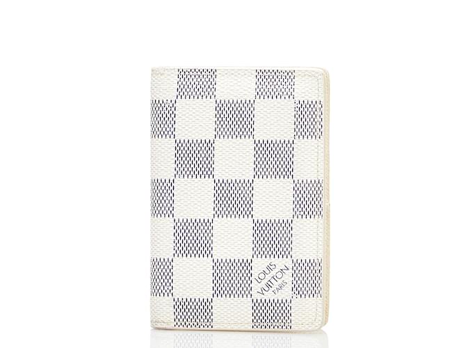 Louis Vuitton Damier Azur Passport Holder N61727 White Cloth ref