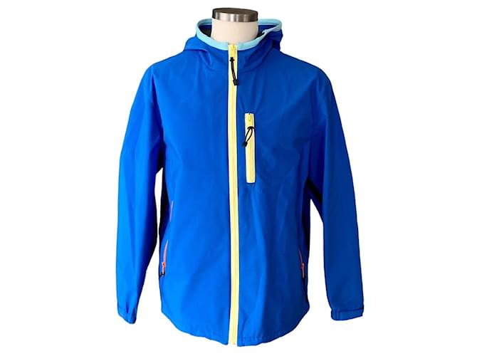 Prada Blue outdoor parka jacket Synthetic  ref.856623