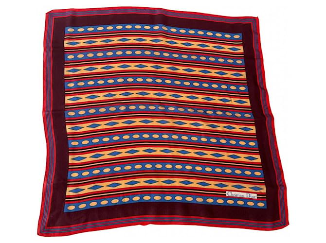 Christian Dior Silk scarves Multiple colors  ref.856679