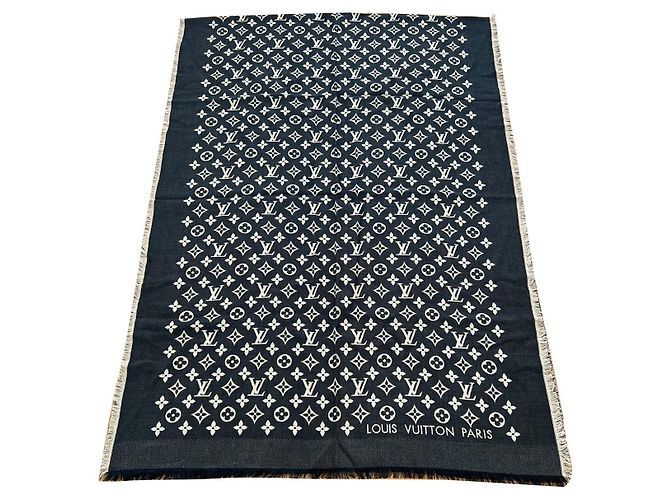 Louis Vuitton Miss LV Seidentuch Schwarz