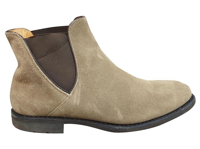 Botas Chelsea Paraboot Camurça Bege 39