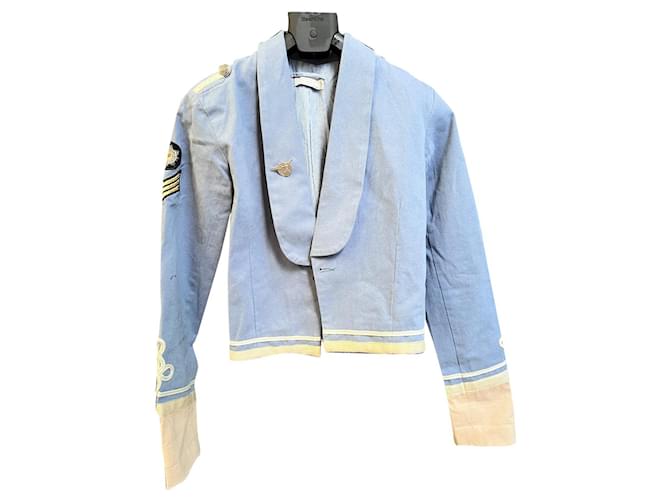 Stella Mc Cartney Jackets Blue Cotton  ref.857086