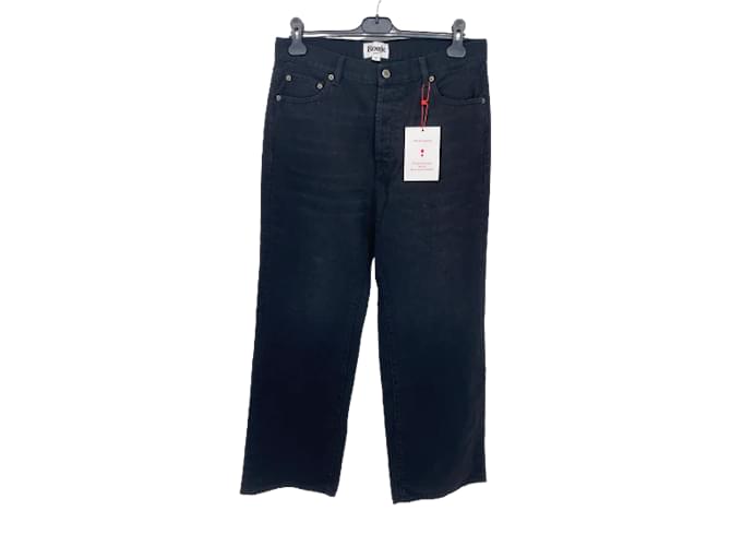 ROUJE Jeans T.fr 34 Baumwolle Schwarz  ref.857135