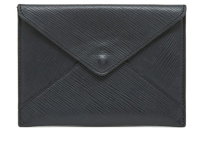 Louis Vuitton Envelope Beutel Epi Leder Anthrazitgrau