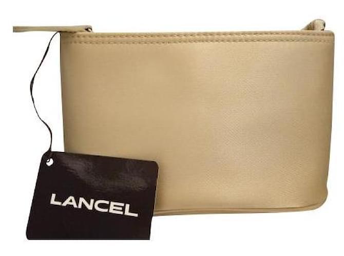 Lancel Purses, wallets, cases Beige Synthetic  ref.857872