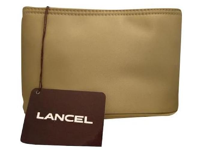 Lancel Purses, wallets, cases Taupe Synthetic  ref.857873